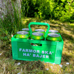Ølkasse til dåser med personlig tekst/logo