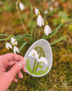 Korsstingsplade – Påskeæg (10 cm) - Billede 4