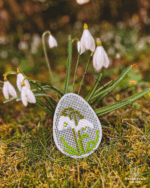 Korsstingsplade – Påskeæg (10 cm) - Billede 3