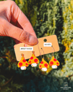 8-bit Retro Mushroom øreringe - Billede 2