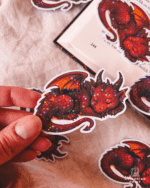 Dragorian - Sovende Babydrage sticker - Billede 2