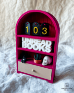 Miniature dødningehoved til bogreol - Billede 3