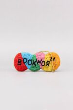 Bogorm ophæng med perler - dekoration til bogelskere - Billede 2